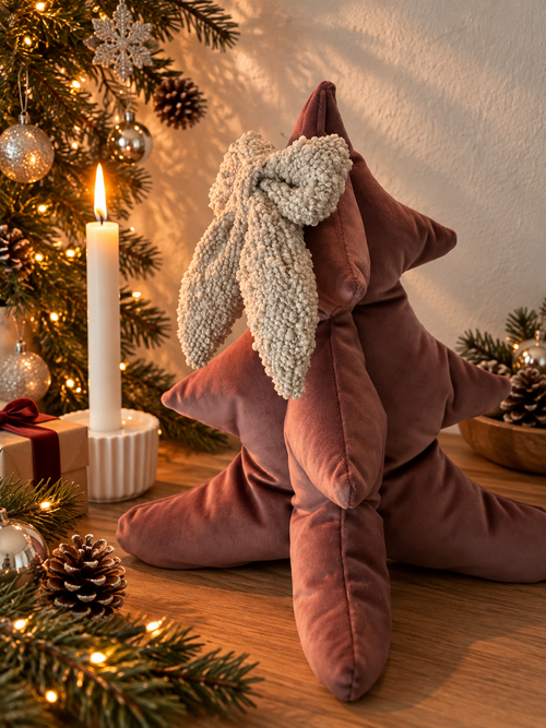 CHRISTMAS ROSE – Juletræ i velour, 30 cm